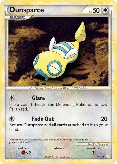 Dunsparce, HeartGold SoulSilver 41/123