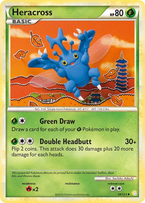 Heracross, HeartGold SoulSilver 43/123