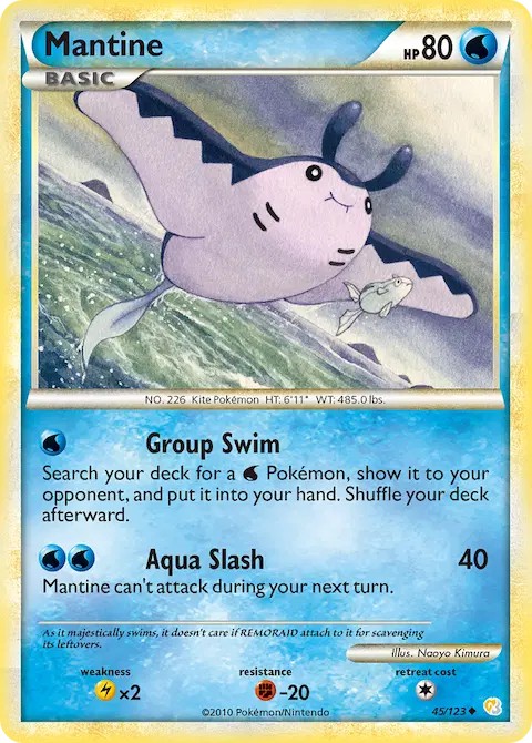 Mantine, HeartGold SoulSilver 45/123
