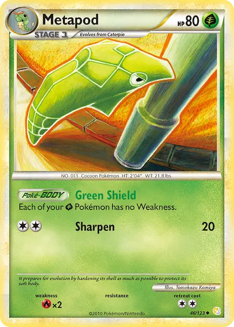 Metapod, HeartGold SoulSilver 46/123
