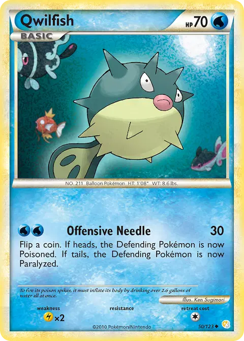 Qwilfish, HeartGold SoulSilver 50/123