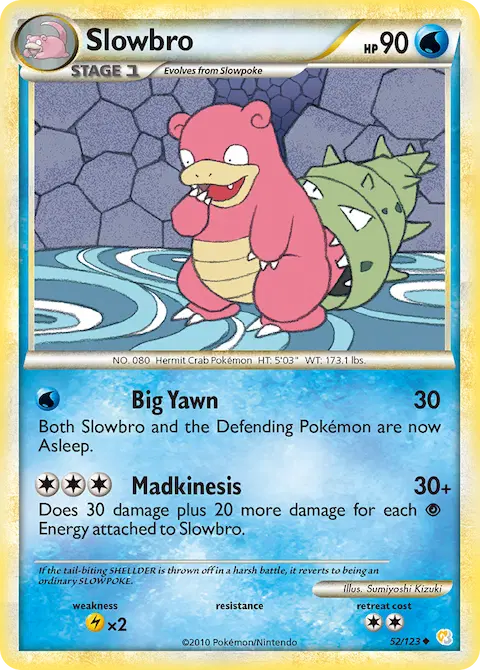 Slowbro, HeartGold SoulSilver 52/123