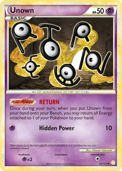 Unown, HeartGold SoulSilver 54/123