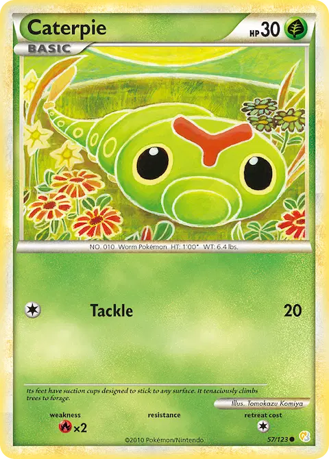 Caterpie, HeartGold SoulSilver 57/123