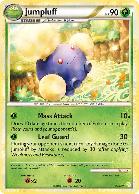 Jumpluff, HeartGold SoulSilver 6/123