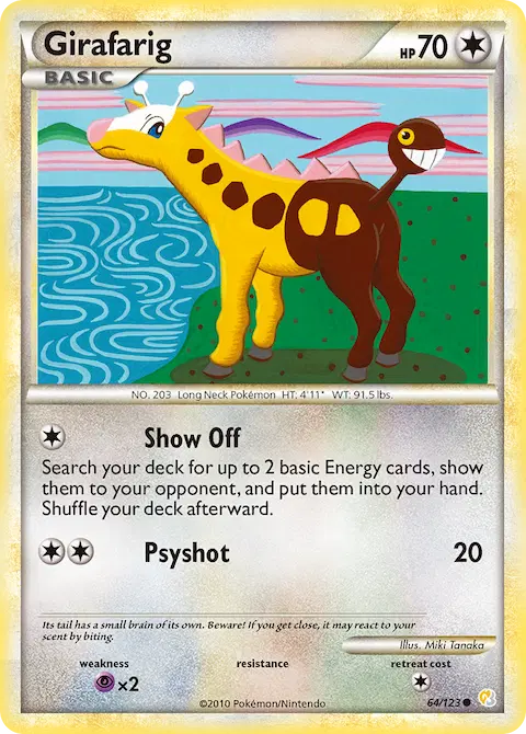 Girafarig, HeartGold SoulSilver 64/123