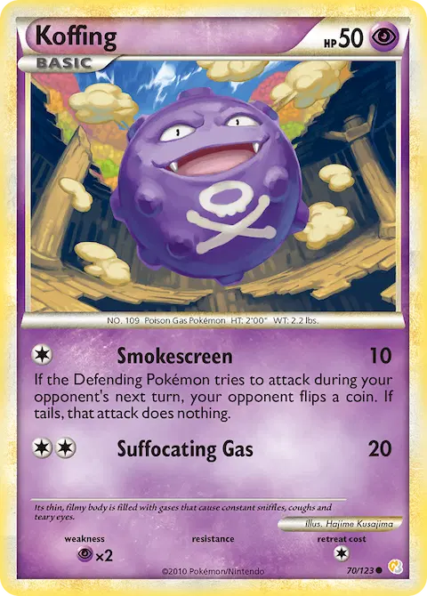 Koffing, HeartGold SoulSilver 70/123