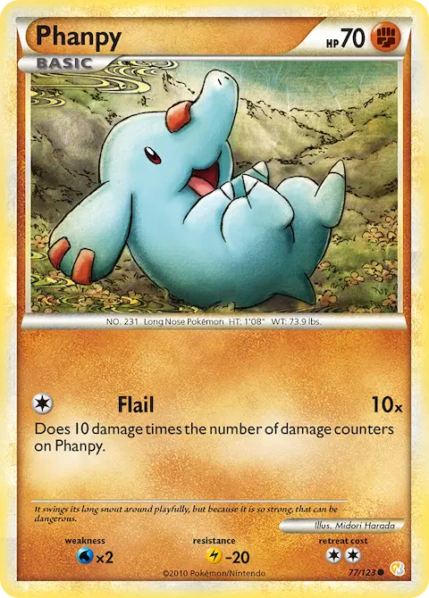 Phanpy, HeartGold SoulSilver 77/123