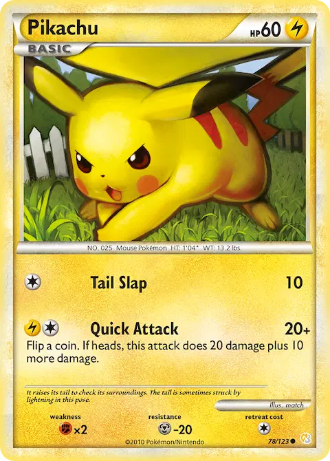 Pikachu, HeartGold SoulSilver 78/123