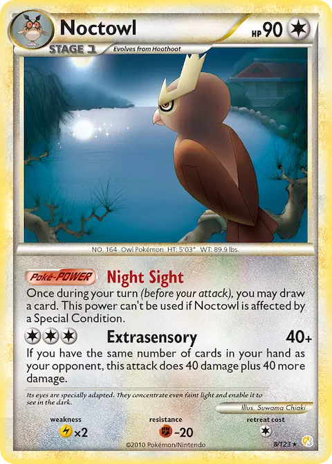Noctowl, HeartGold SoulSilver 8/123