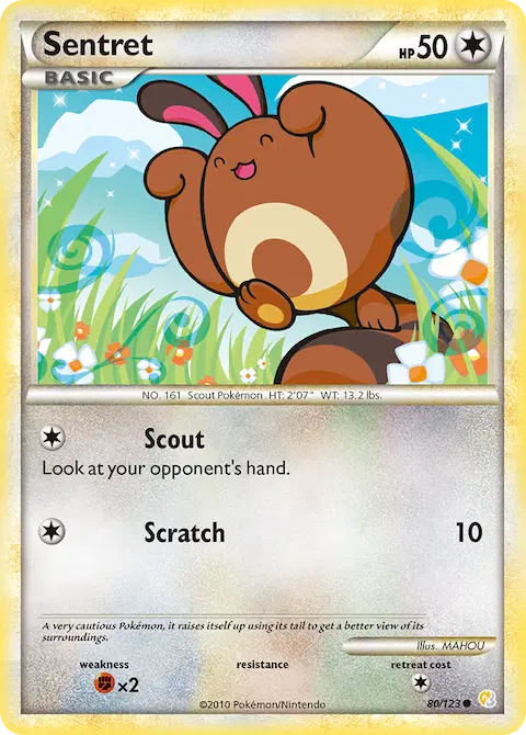 Sentret, HeartGold SoulSilver 80/123