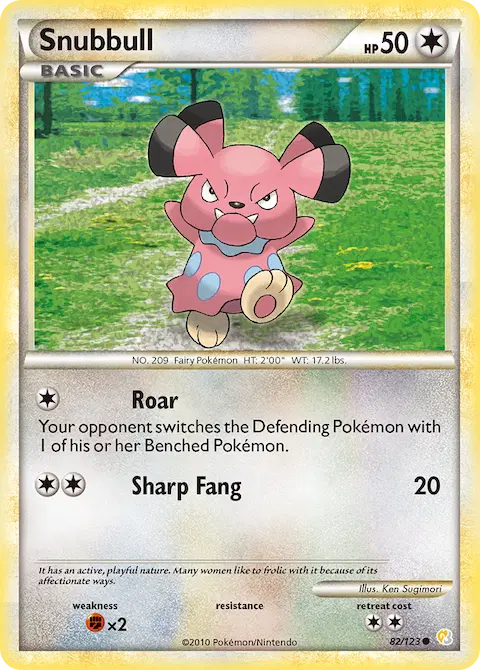Snubbull, HeartGold SoulSilver 82/123