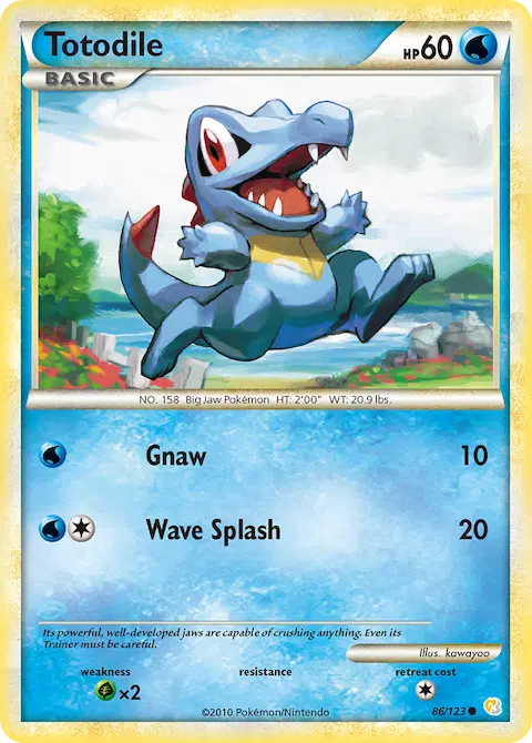 Totodile, HeartGold SoulSilver 86/123