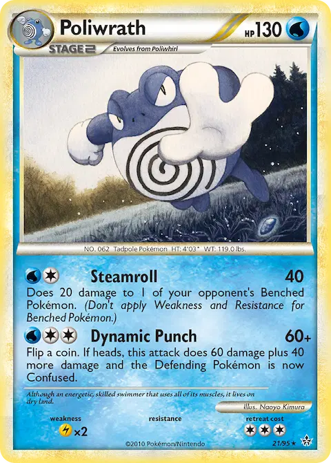 Poliwrath, Unleashed 21/95