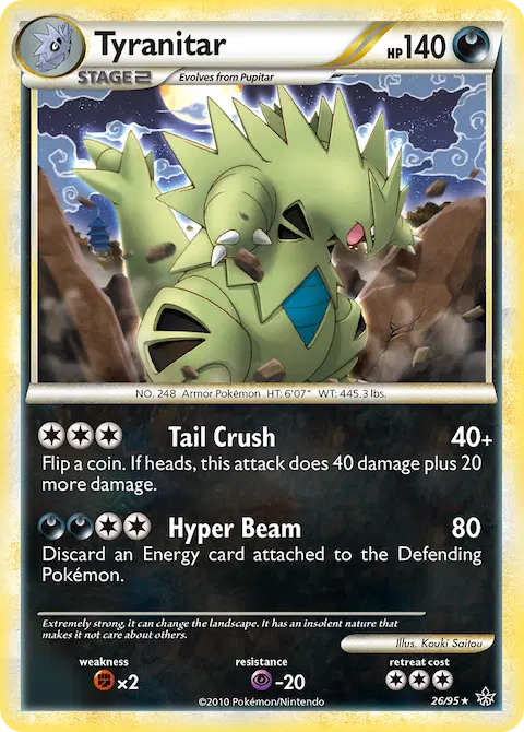 Tyranitar, Unleashed 26/95