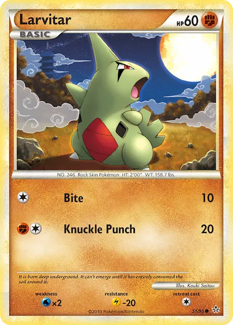 Larvitar, Unleashed 51/95