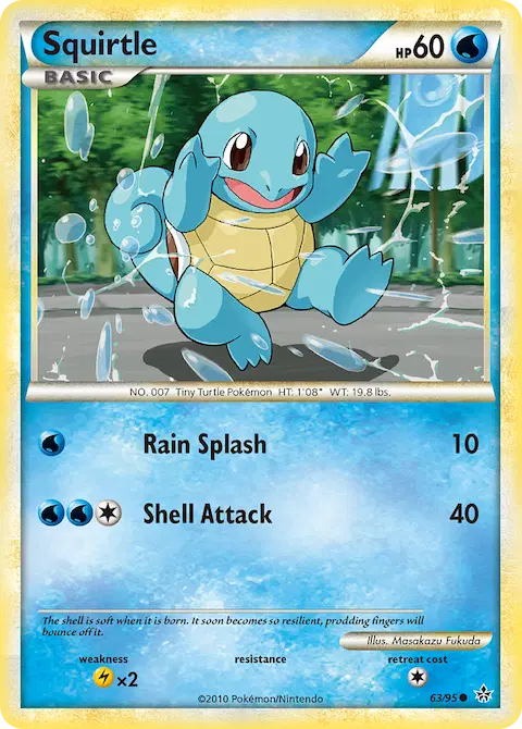 Squirtle, Unleashed 63/95