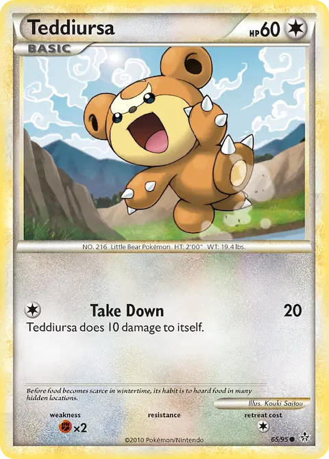 Teddiursa, Unleashed 65/95