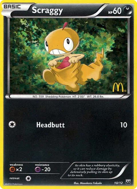 Scraggy, McDonald's Collection 2012 10/12