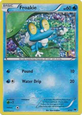 Froakie, McDonald's Collection 2014 4/12
