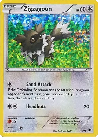 Zigzagoon, McDonald's Collection 2015 11/12