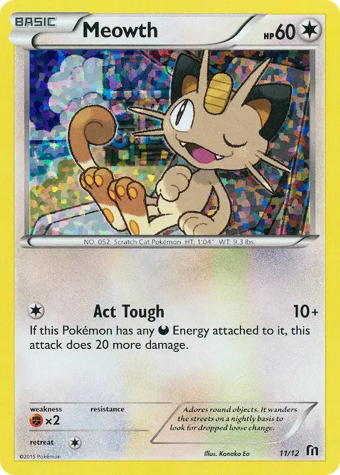 Meowth, McDonald's Collection 2016 11/12