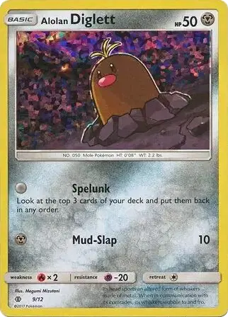 Alolan Diglett, McDonald's Collection 2017 9/12