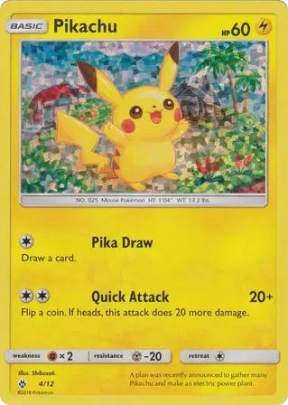 Pikachu, McDonald's Collection 2018 4/12