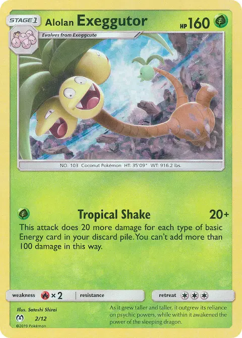 Alolan Exeggutor, McDonald's Collection 2019 2/12