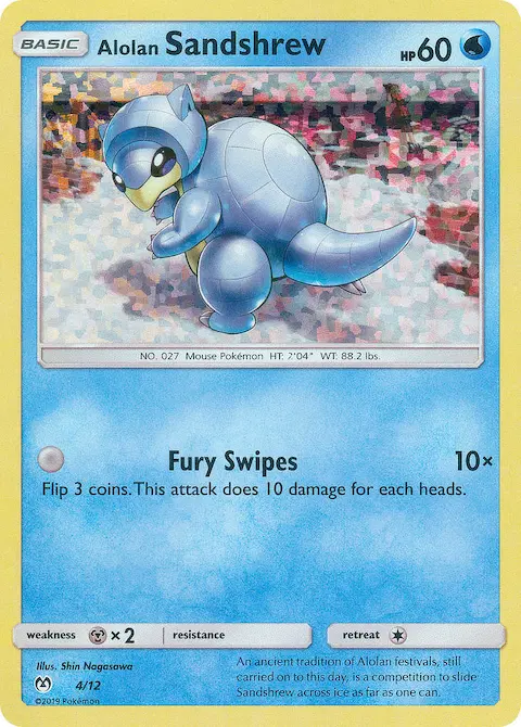 Alolan Sandshrew, McDonald's Collection 2019 4/12