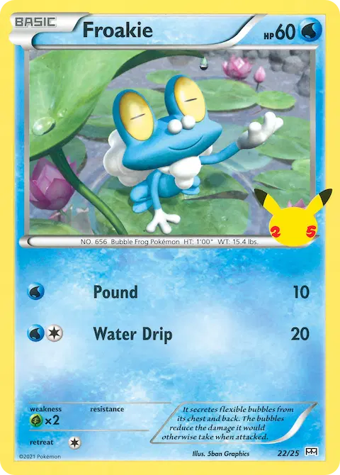 Froakie, McDonald's Collection 2021 22/25