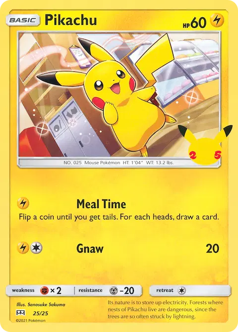 Pikachu, McDonald's Collection 2021 25/25