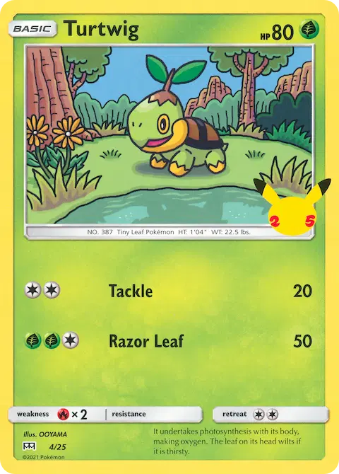 Turtwig, McDonald's Collection 2021 4/25