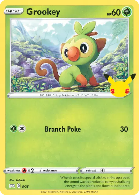 Grookey, McDonald's Collection 2021 8/25