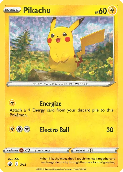 Pikachu, McDonald's Collection 2022 7/15