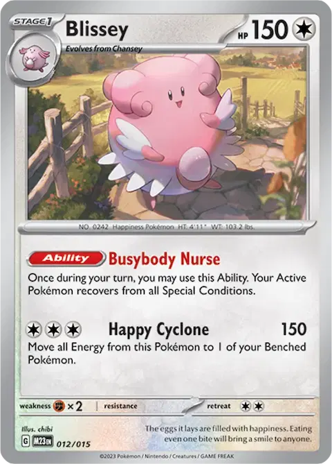 Blissey, McDonald's Collection 2023 12/15