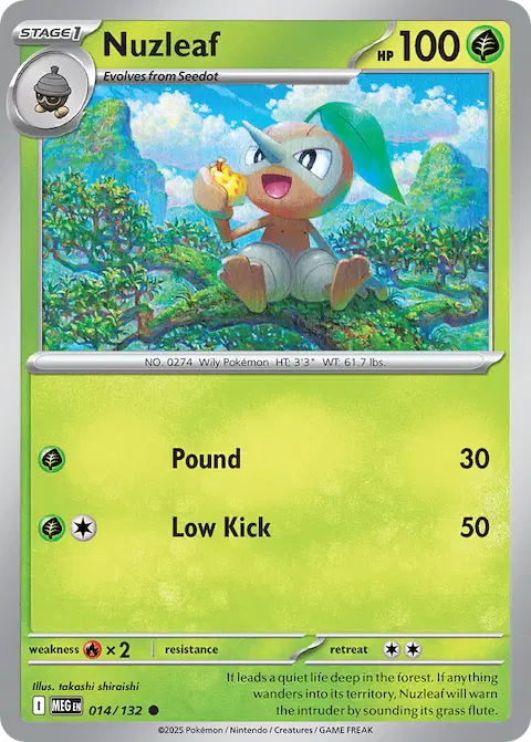 Nuzleaf, Mega Evolution 014/132