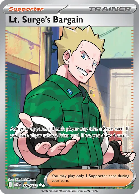 Lt. Surge's Bargain, Mega Evolution 170/132