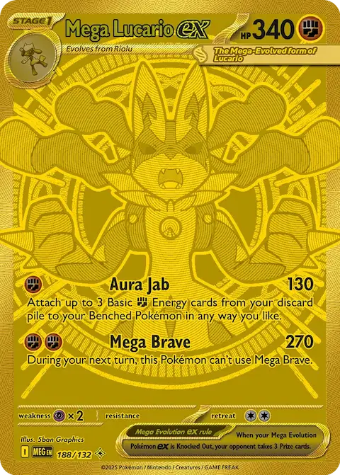 Mega Lucario ex, Mega Evolution 188/132
