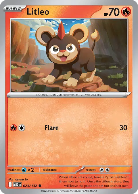Litleo, Mega Evolution 023/132