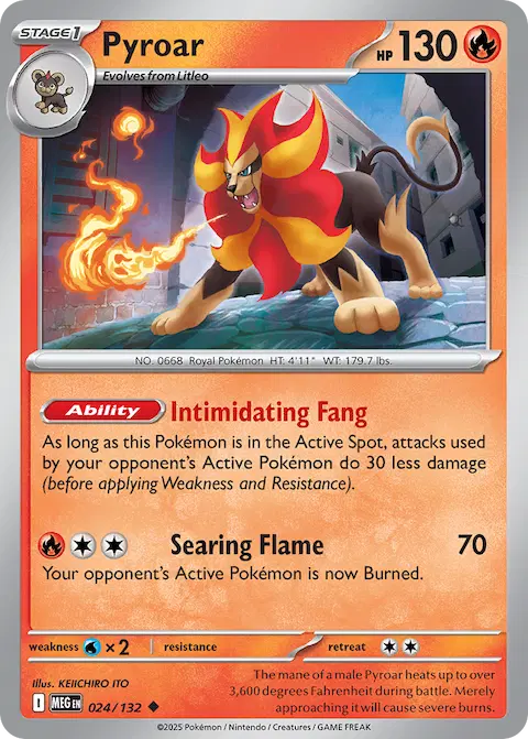 Pyroar, Mega Evolution 024/132