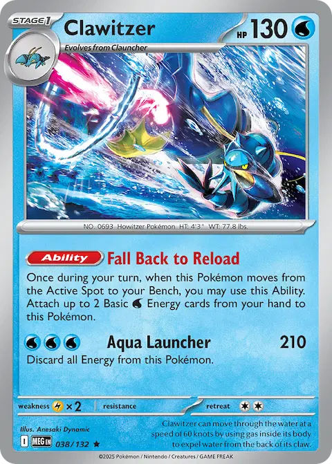 Clawitzer, Mega Evolution 038/132