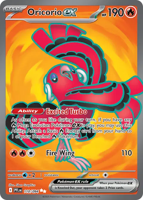 Oricorio ex, Phantasmal Flames 110/094