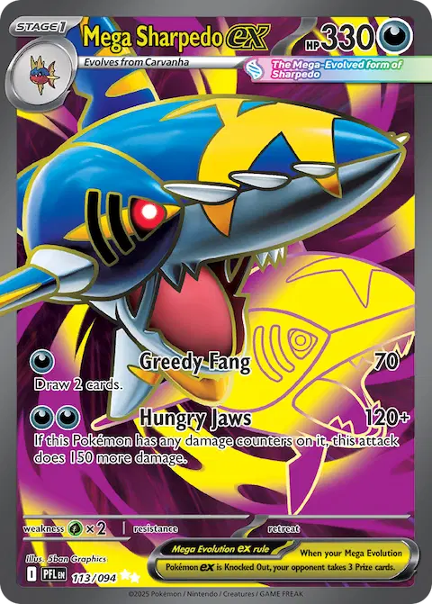 Mega Sharpedo ex, Phantasmal Flames 113/094