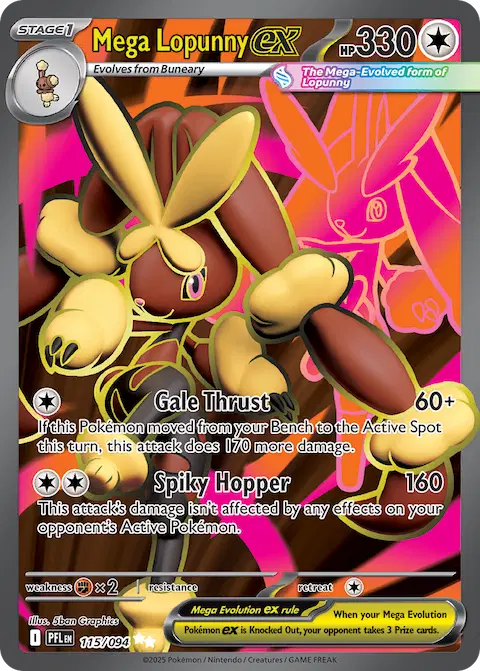 Mega Lopunny ex, Phantasmal Flames 115/094
