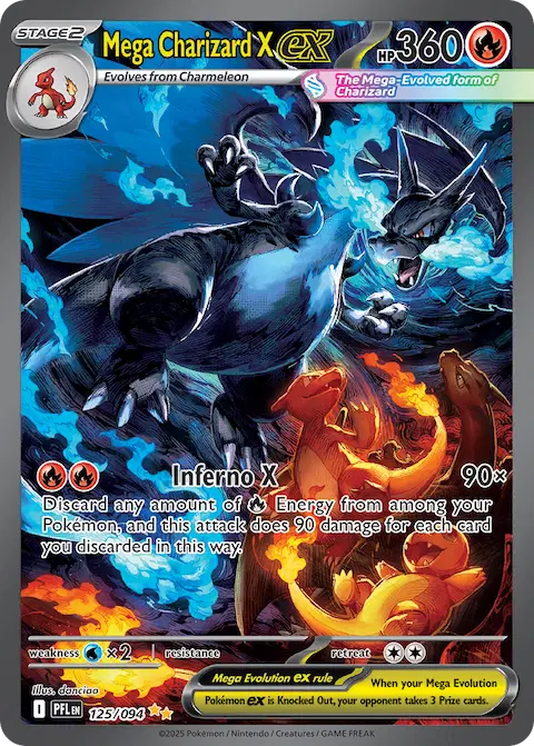 Mega Charizard X ex, Phantasmal Flames 125/094
