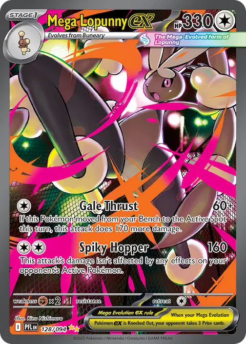 Mega Lopunny ex, Phantasmal Flames 128/094