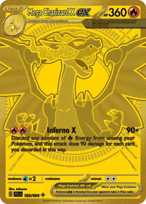 Mega Charizard X ex, Phantasmal Flames 130/094