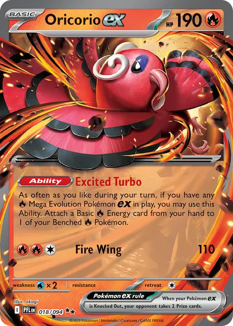 Oricorio ex, Phantasmal Flames 018/094