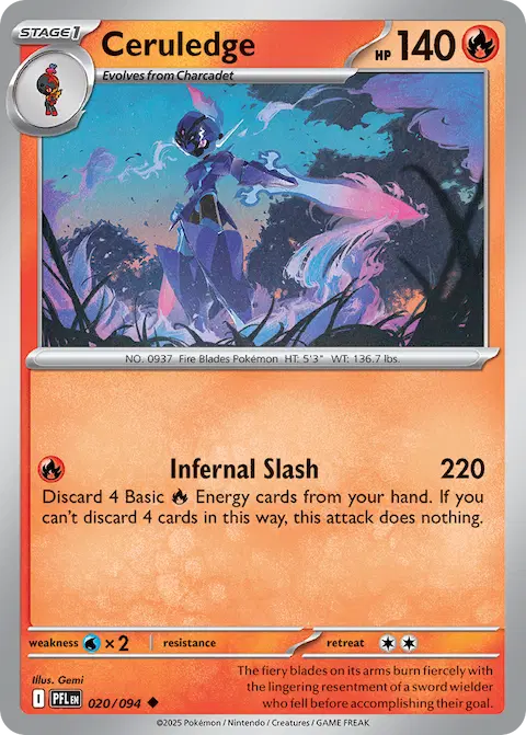Ceruledge, Phantasmal Flames 020/094
